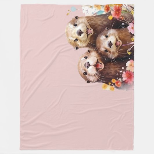 Otter Fleecedecke (Vorderseite)