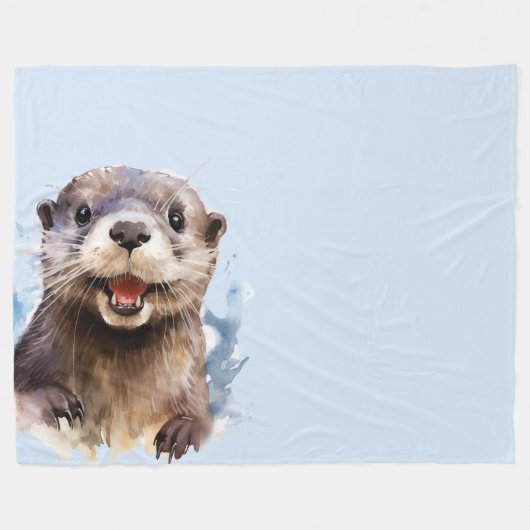 Otter Fleecedecke (Vorderseite (Horizontal))