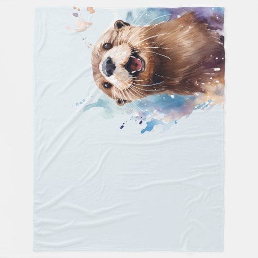 Otter Fleecedecke (Vorderseite)