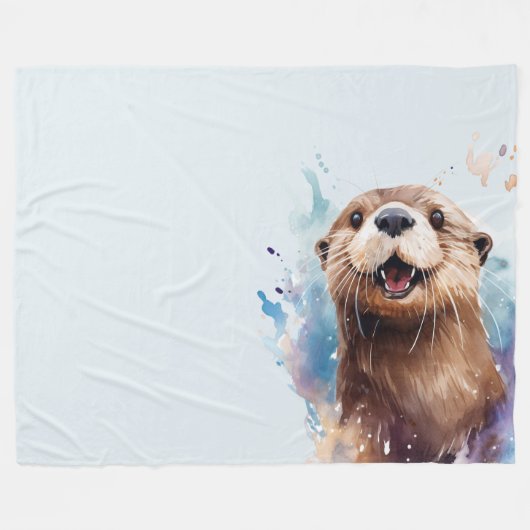 Otter Fleecedecke (Vorderseite (Horizontal))