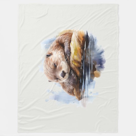 Otter Fleecedecke (Vorderseite)