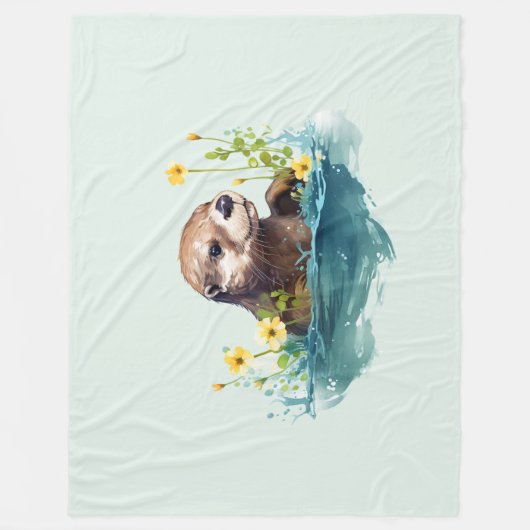 Otter Fleecedecke (Vorderseite)