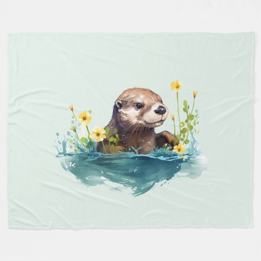Otter Fleecedecke (Vorderseite (Horizontal))