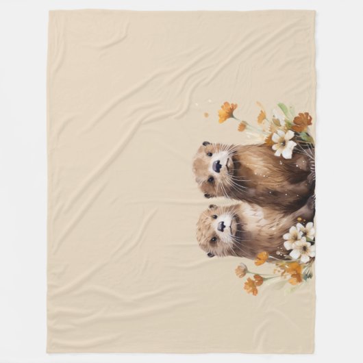 Otter Fleecedecke (Vorderseite)