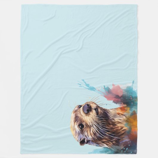 Otter Fleecedecke (Vorderseite)