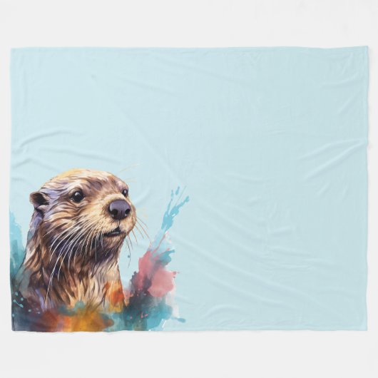 Otter Fleecedecke (Vorderseite (Horizontal))