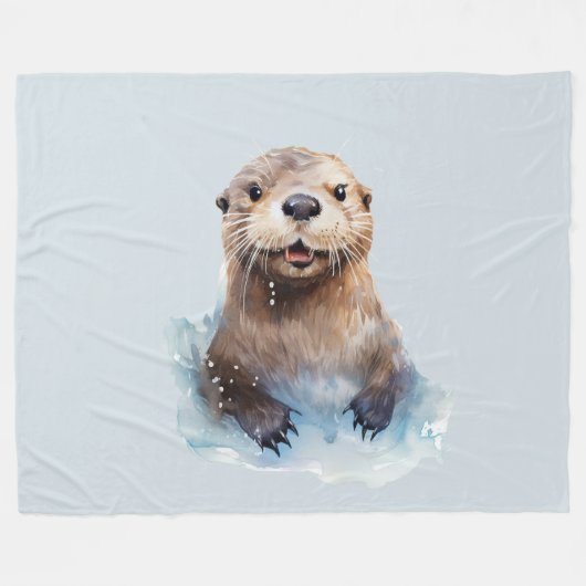 Otter Fleecedecke (Vorderseite (Horizontal))