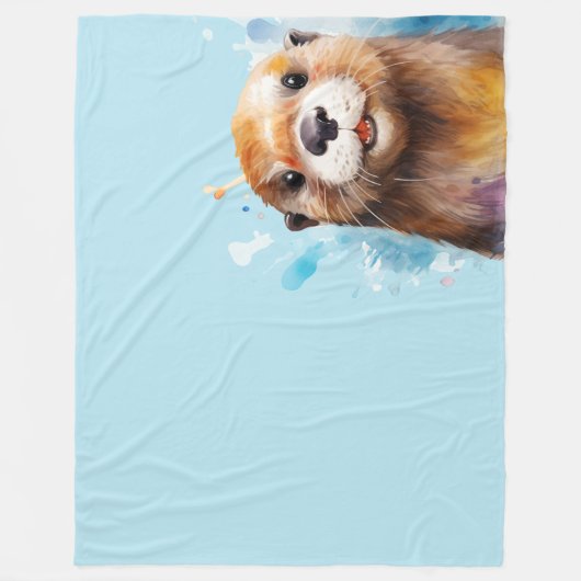 Otter Fleecedecke (Vorderseite)