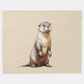 Otter Fleecedecke (Vorderseite (Horizontal))