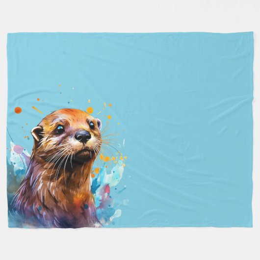 Otter Fleecedecke (Vorderseite (Horizontal))