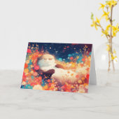 Otter Floral Hideaway Karte (Gelbe Blume)