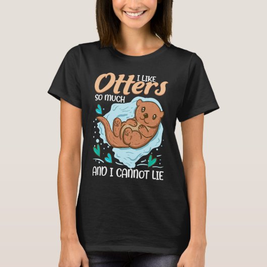Otter for Sea Otter Ferret Fish Otter Animal T-Shirt (Vorderseite)