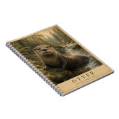 Otter Forest Rivers VINTAGE Notizblock (Rechte Seite)