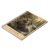 Otter Forest Rivers VINTAGE Notizblock (Linke Seite)
