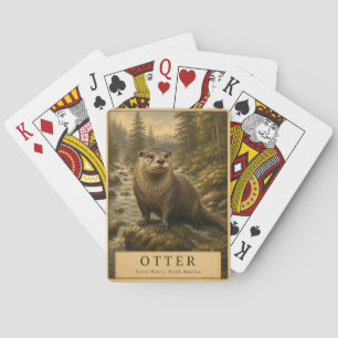 Otter Forest Rivers VINTAGE Spielkarten