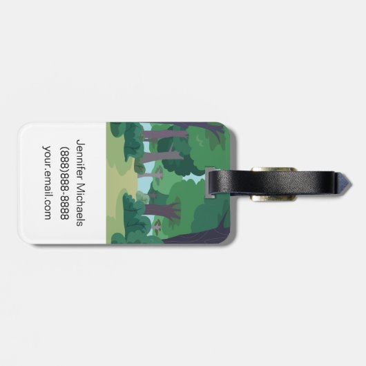 Otter FörsterRick | Reggie Gepäckanhänger (Rückseite horizontal)