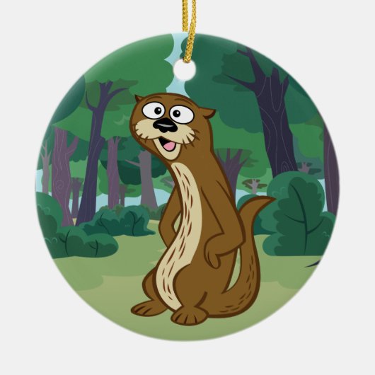 Otter FörsterRick | Reggie Keramikornament (Vorne)