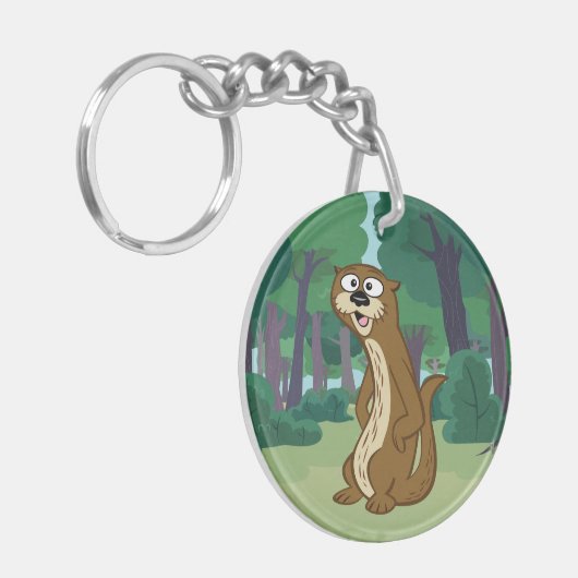 Otter FörsterRick | Reggie Schlüsselanhänger (Vorderseite links)