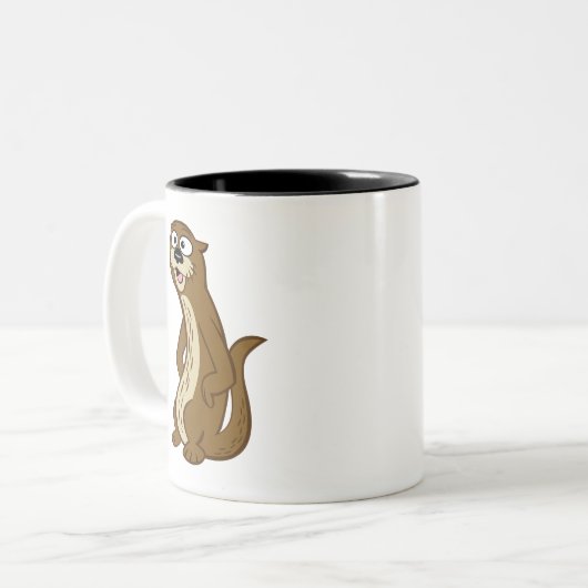 Otter FörsterRick | Reggie Zweifarbige Tasse (Vorderseite Links)