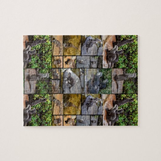 Otter Foto Collage, Jigsaw Puzzle (Horizontal)