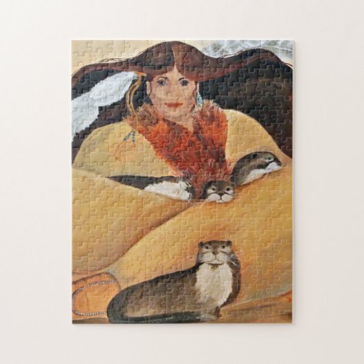 Otter-Frauen-Puzzlespiel Puzzle (Vertikal)