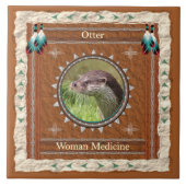Otter - Frauenmedizin - Keramik Fliese (Vorderseite)