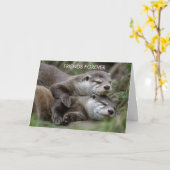 Otter Freunde für immer Freundschaft Karte (Gelbe Blume)