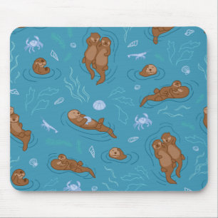 Otter fun mousepad