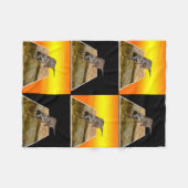 Otter, Gelb und Schwarz, kleine Fleecedecke (Vorderseite (Horizontal))