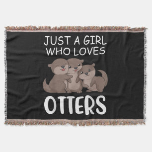 Otter-Geschenk  Nur ein Mädchen, das andere Liebe Decke