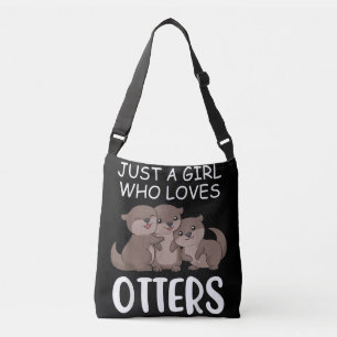 Otter-Geschenk Nur ein Mädchen, das andere Liebe Tragetaschen Mit Langen Trägern