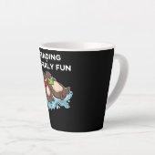 Otter-Geschenk | Sea Otter Book Reading Gift Bookw Milchtasse (Rechte Ecke)