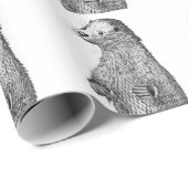 Otter Geschenkpapier (Rolleneckpunkt)