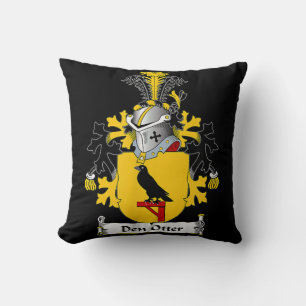 Otter Gift Den Otter-Wappen - Familienwappen Kissen