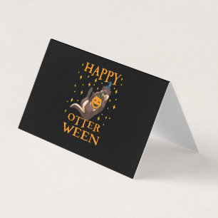 Otter Gift Happy Otter Niedlich Sea Otter Hallow Visitenkarten