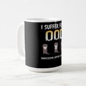 Otter Gift | Obsessive Otter - Störung Kaffeetasse (Vorderseite Links)