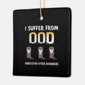 Otter Gift | Obsessive Otter - Störung Keramikornament (Links)