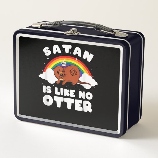 Otter Gift| Satanic Rainbow Satan ist wie kein and Metall Brotdose (Vorderseite)