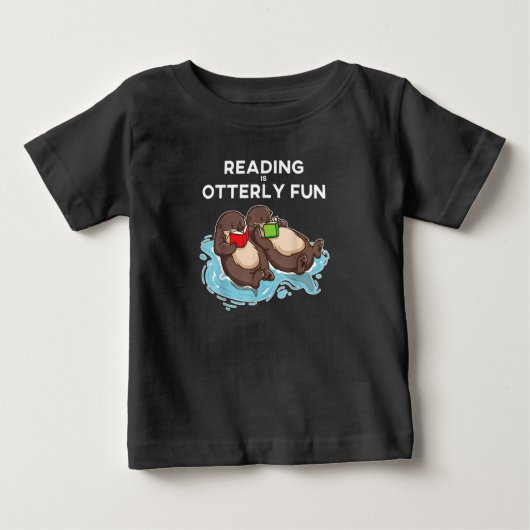 Otter Gift | Sea Otter Book Reading Gift Bookwürme Baby T-shirt (Vorderseite)