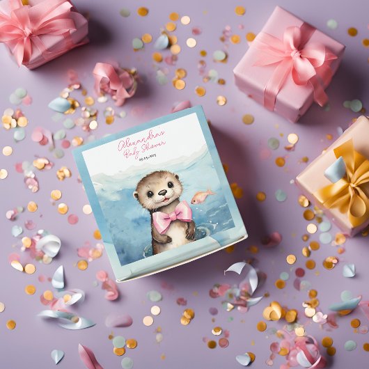 Otter Girl Baby Showbox Geschenkschachtel