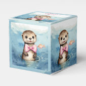 Otter Girl Baby Showbox Geschenkschachtel (Vorderseite)
