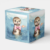 Otter Girl Baby Showbox Geschenkschachtel (Rückseite)