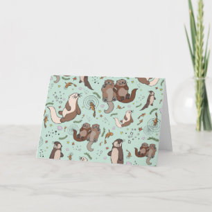 Otter Greetings Card Karte
