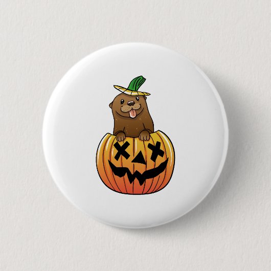 Otter Halloween  Button (Vorderseite)