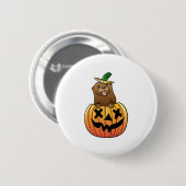 Otter Halloween  Button (Vorne & Hinten)
