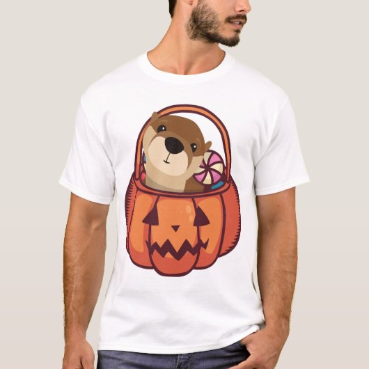 Otter Halloween T-Shirt (Vorderseite)