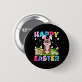 Otter Happy Easter Egg Hunt Bunny Ohr Otter Ostern Button (Vorne & Hinten)