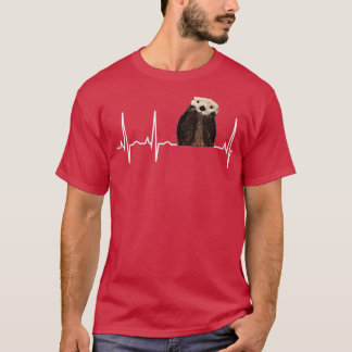 Otter Heartbeat Shirt Niedlich Otter Lover Gift T-