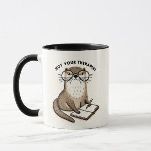 Otter Holding Journal - "Nicht Ihr Therapeut" Tasse