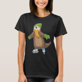 Otter Ice Skaten Ice Skate T-Shirt (Vorderseite)